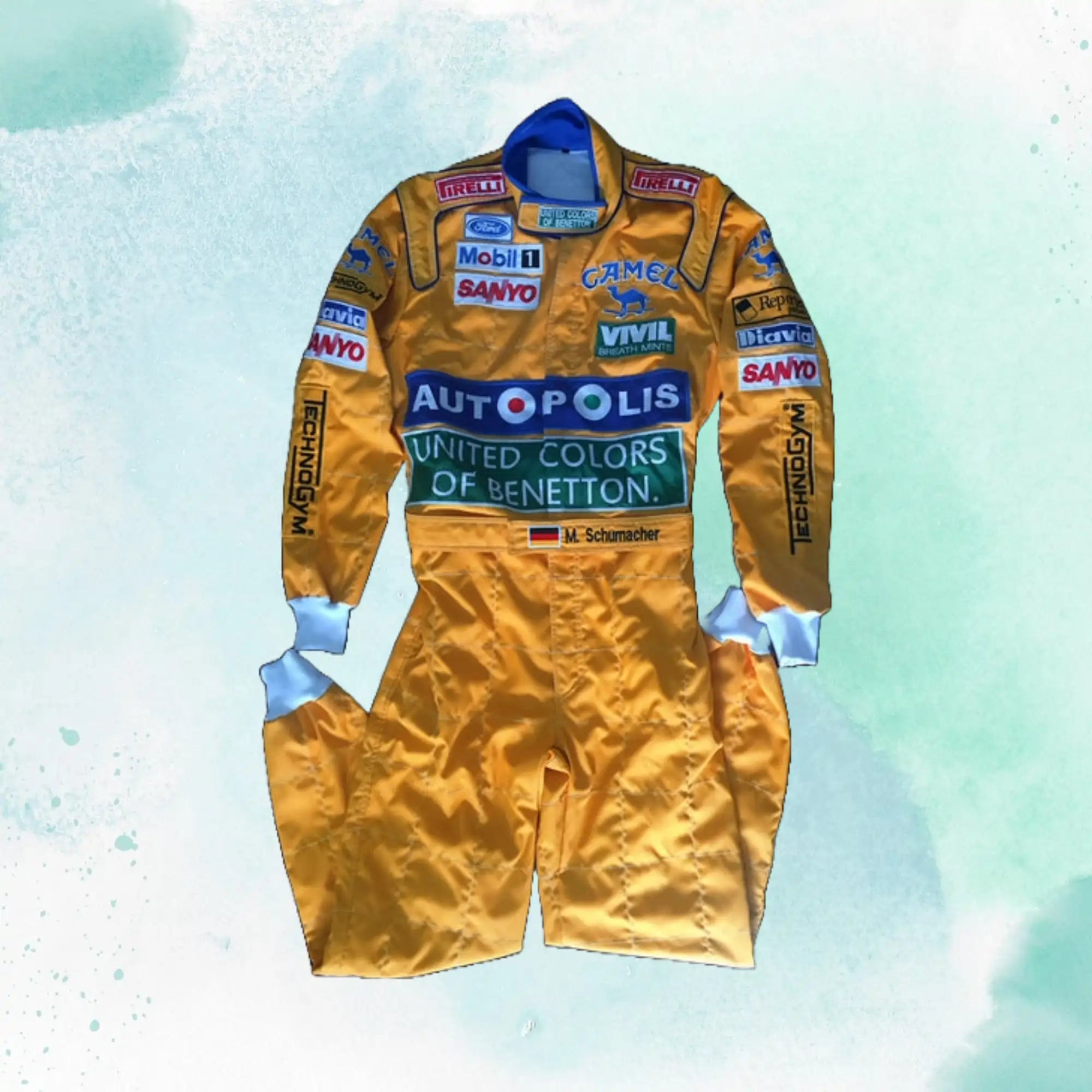 Michael Schumacher 1992 Embroidery / Patch Replica Race Suit / Benetton F1