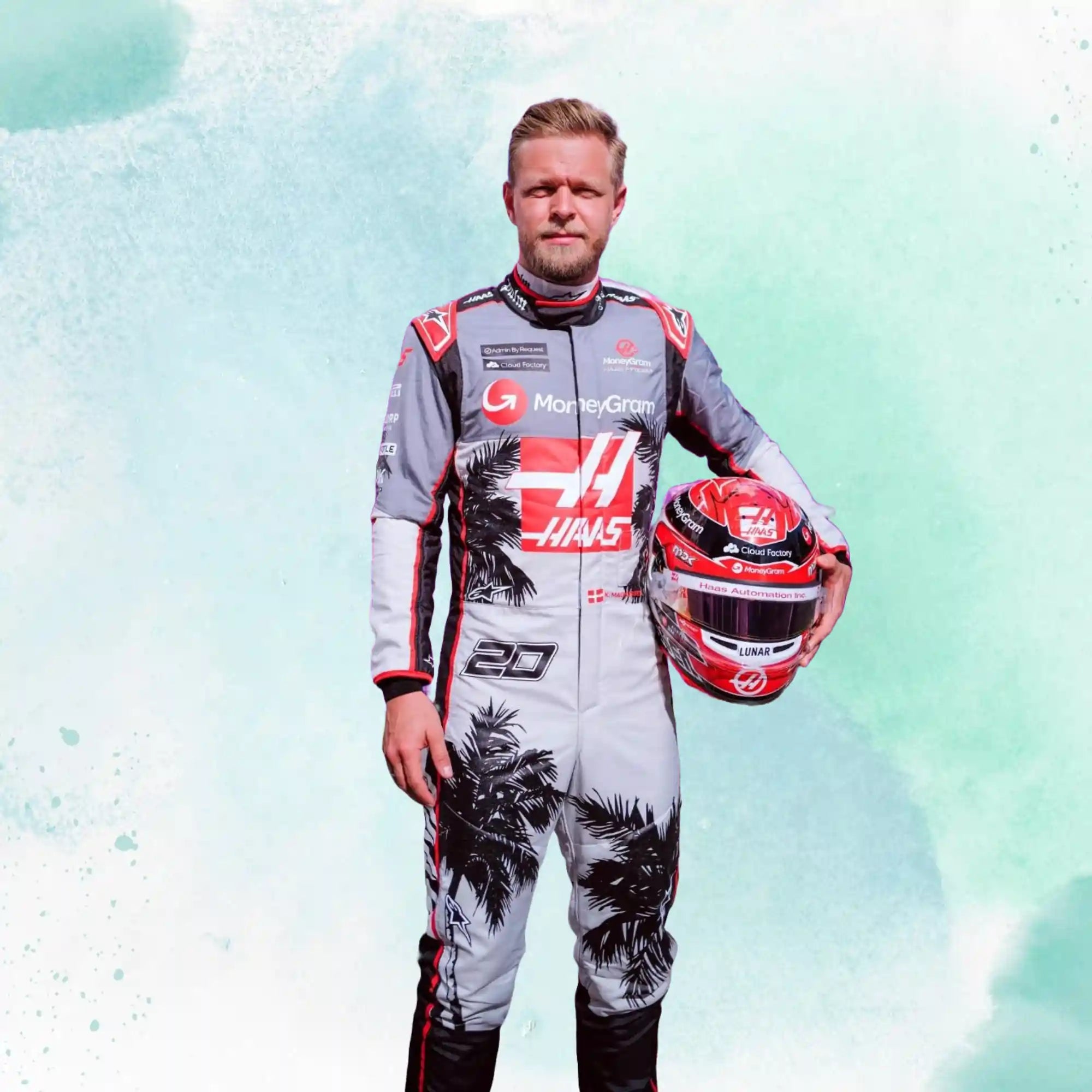 Kevin Magnussen New 2023 Haas F1 Team Miami Grand Prix Weekend Replica Racing Suit