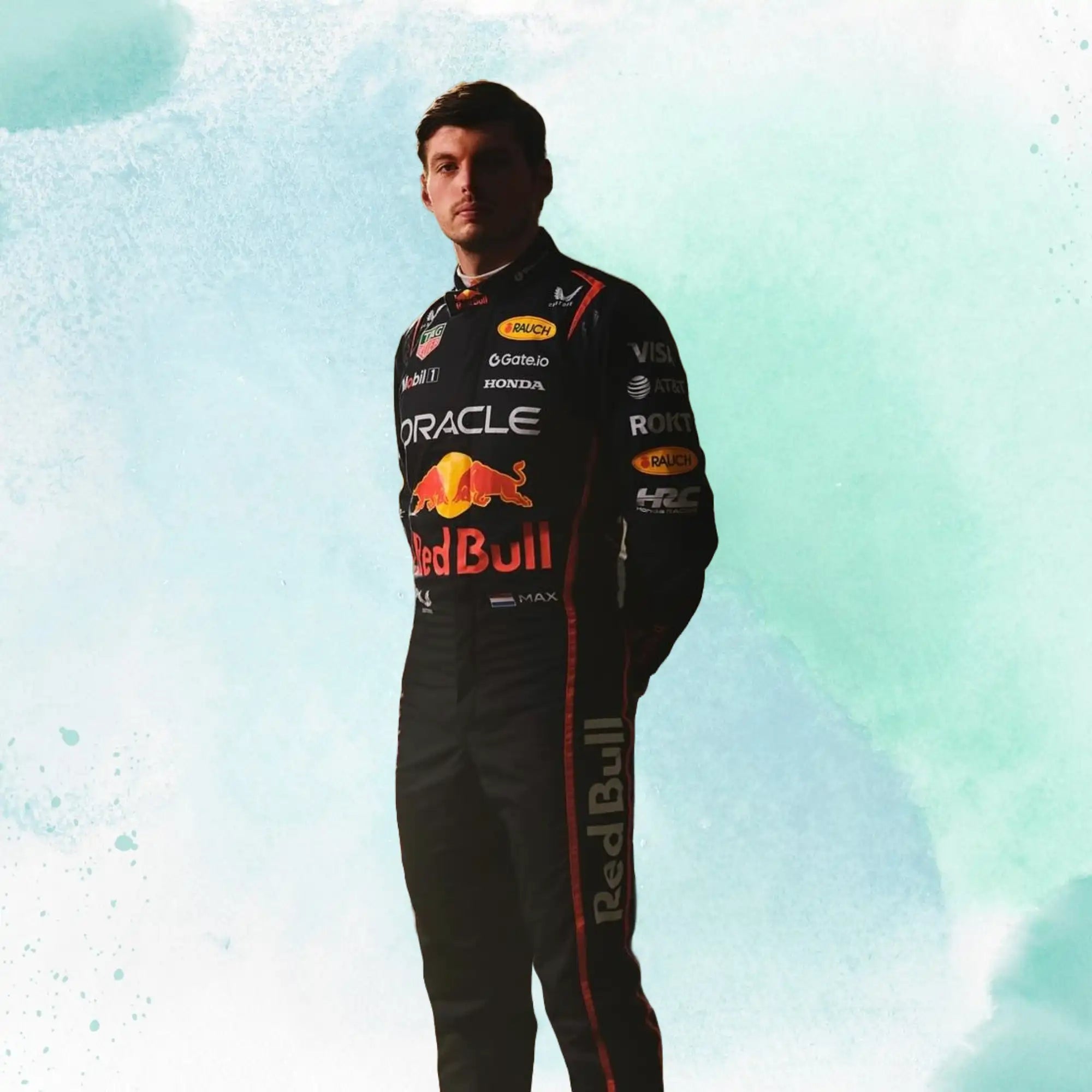 New 2025 Max Verstappen Red Bull F1 Team Replica Race Suit