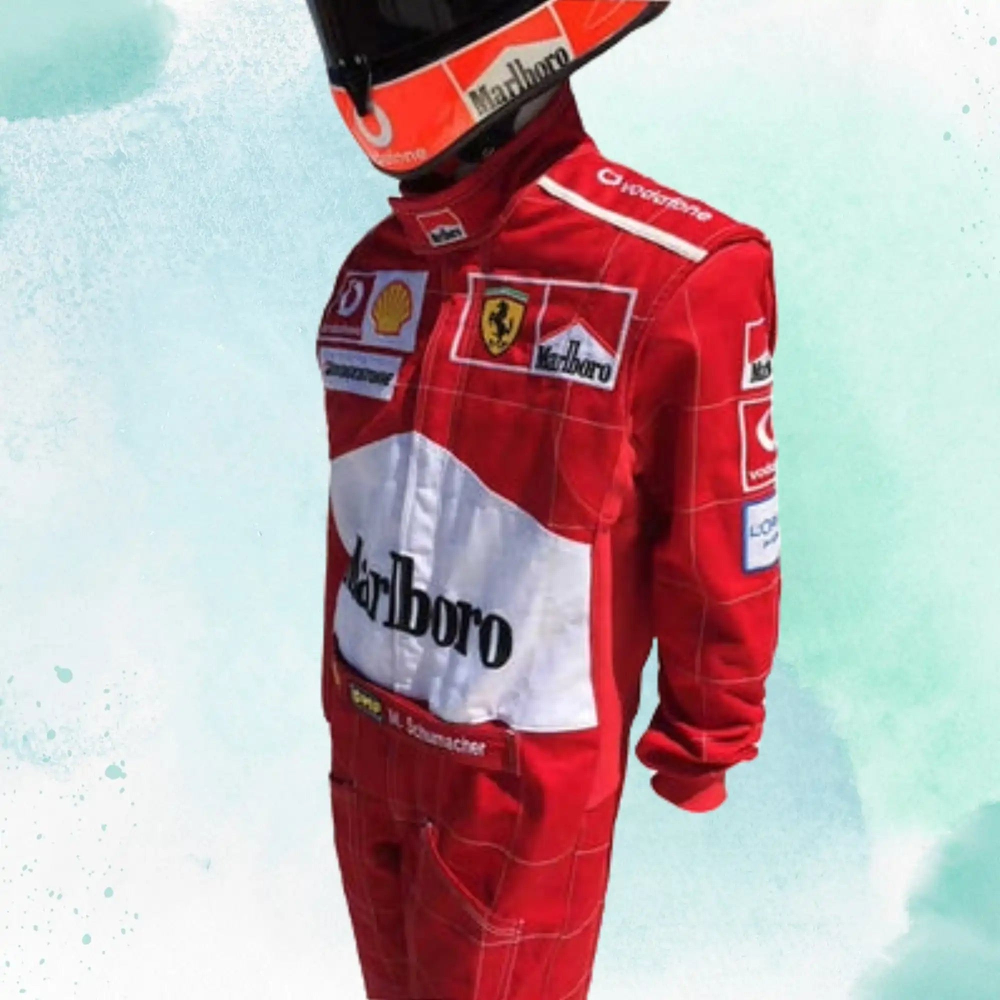 Michael Schumacher 2004 Embroidery / Patch Replica Race Suit / Ferrari F1