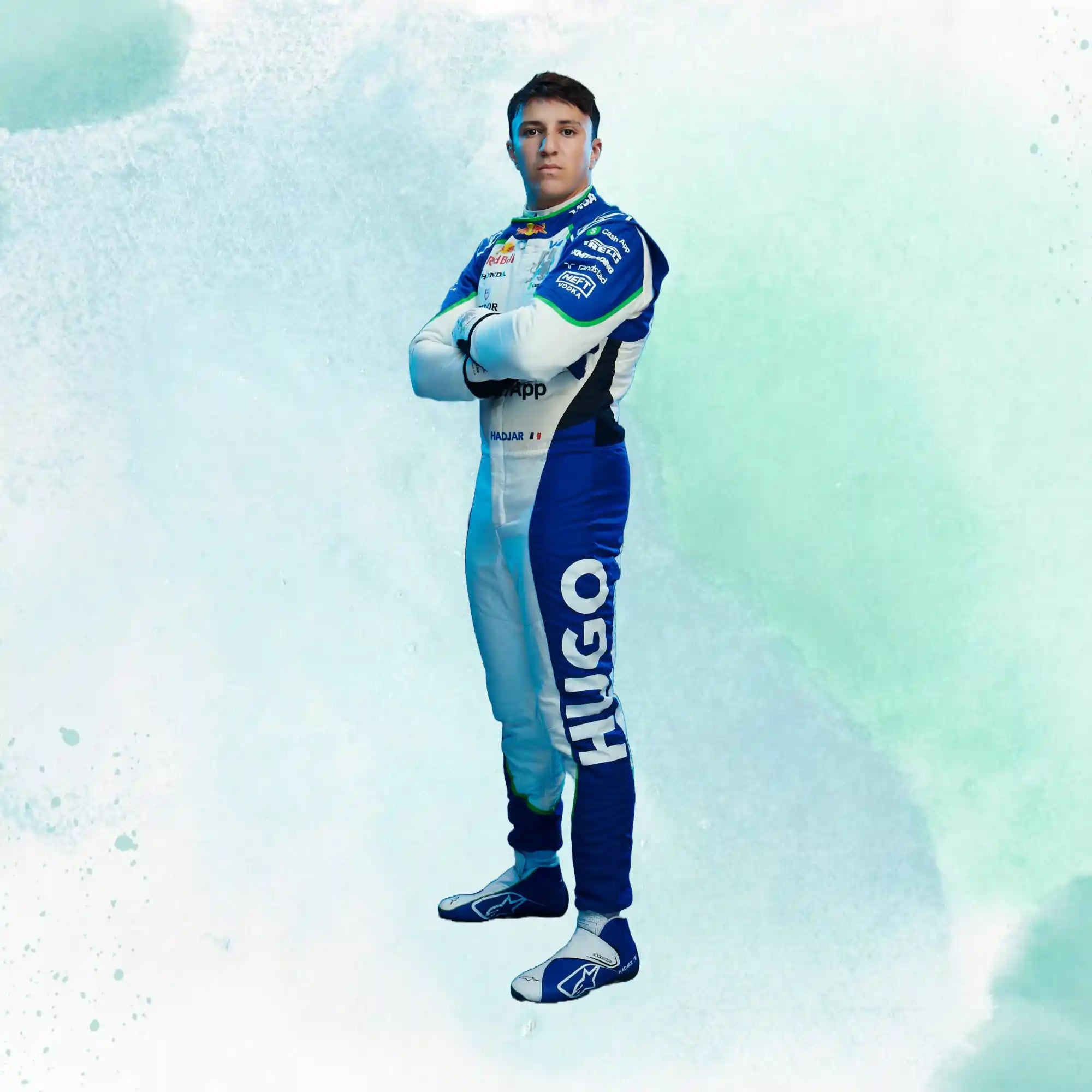 New 2025 Isack Hadjar Visa Cash App RB Formula One Team Replica Racing Suit