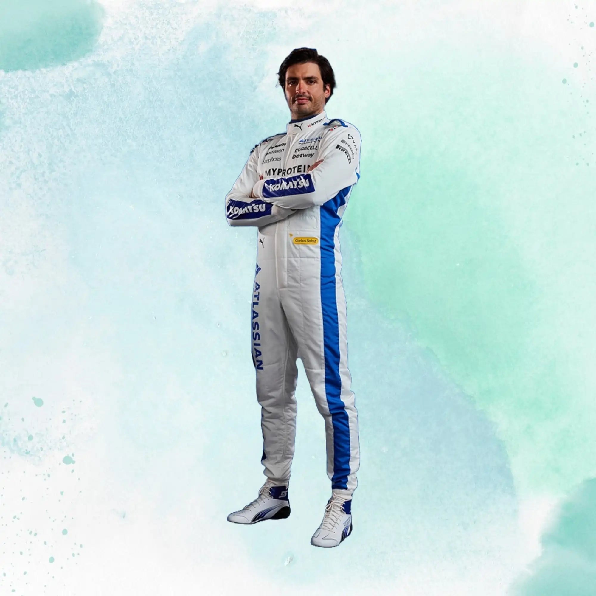 New 2025 Carlos Sainz & Alexander Albon F1 Team Williams Racing Replica Racing Suit