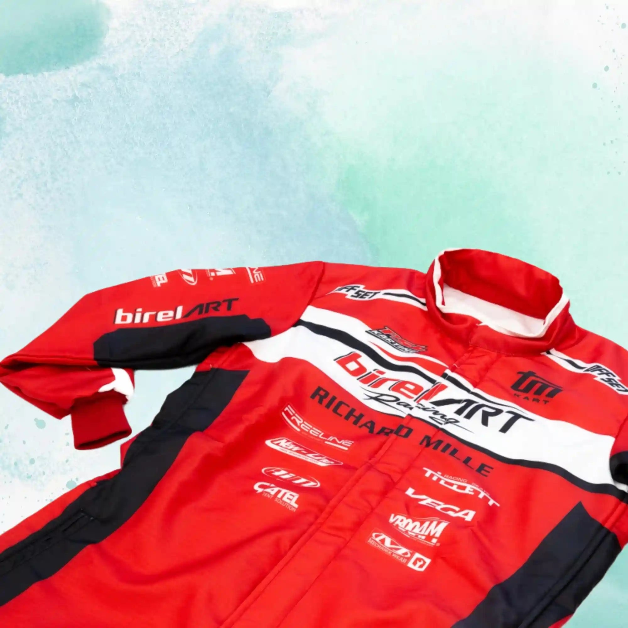 New 2023 Birel ART Go Kart Overall Racing Suit Sublimation Printed