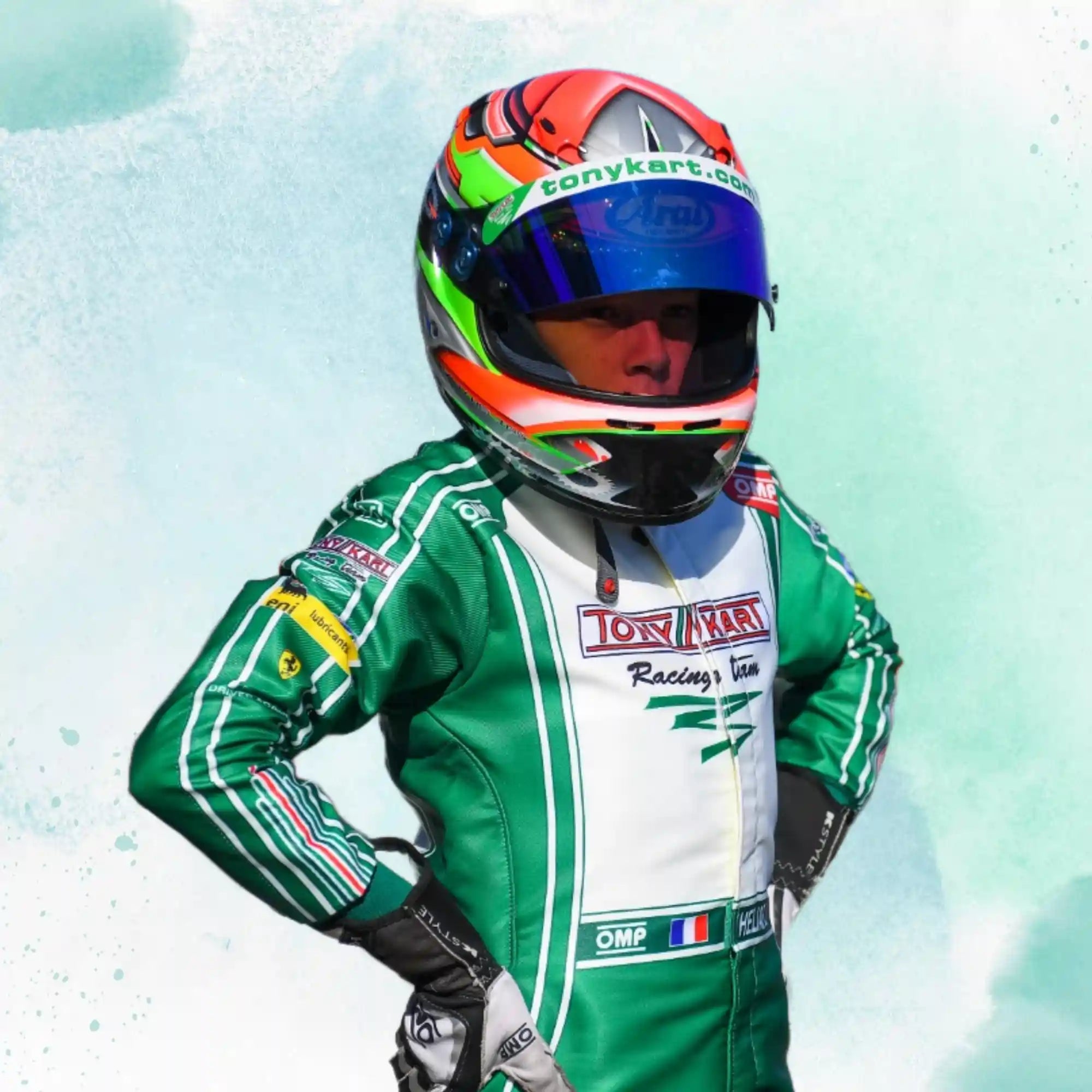 2022 Tony Kart Sublimation Printed Overall Go Kart Driver Racing Suit