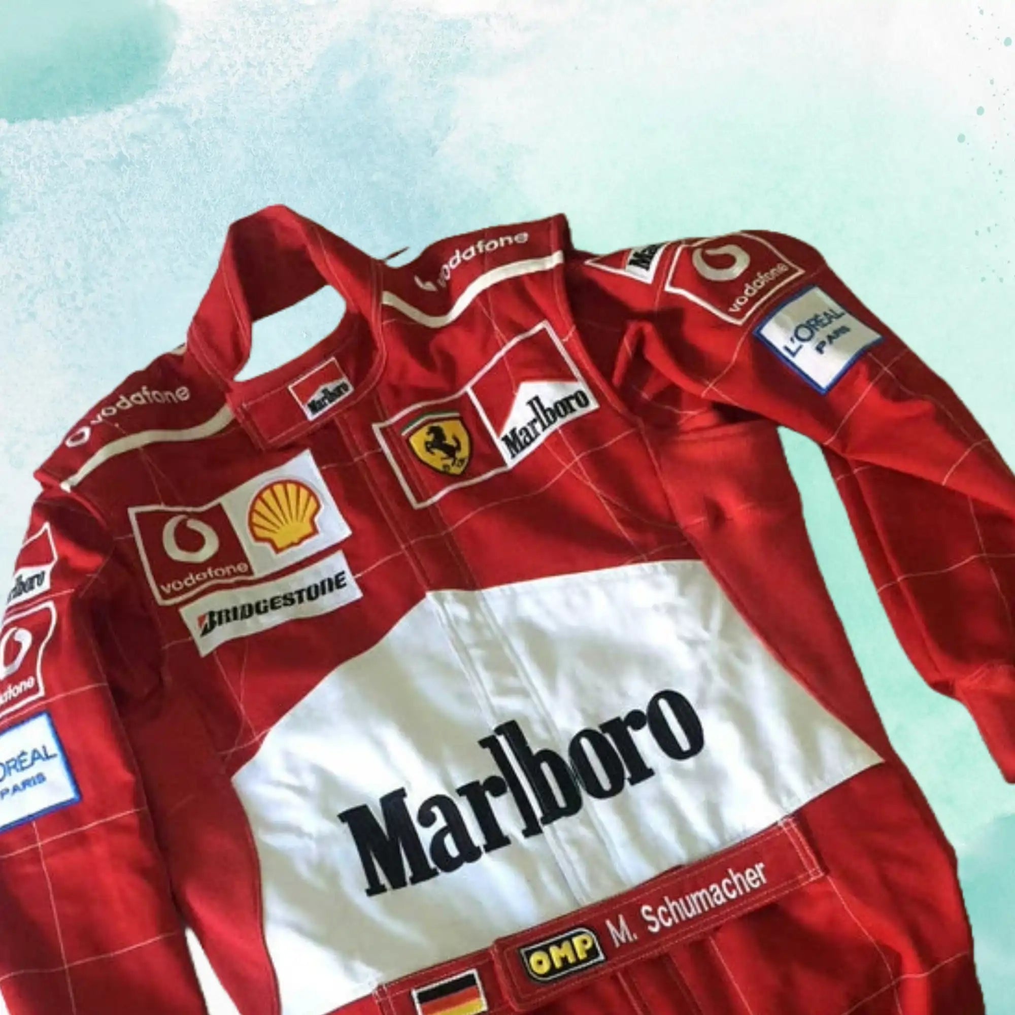 Michael Schumacher 2004 Embroidery / Patch Replica Race Suit / Ferrari F1