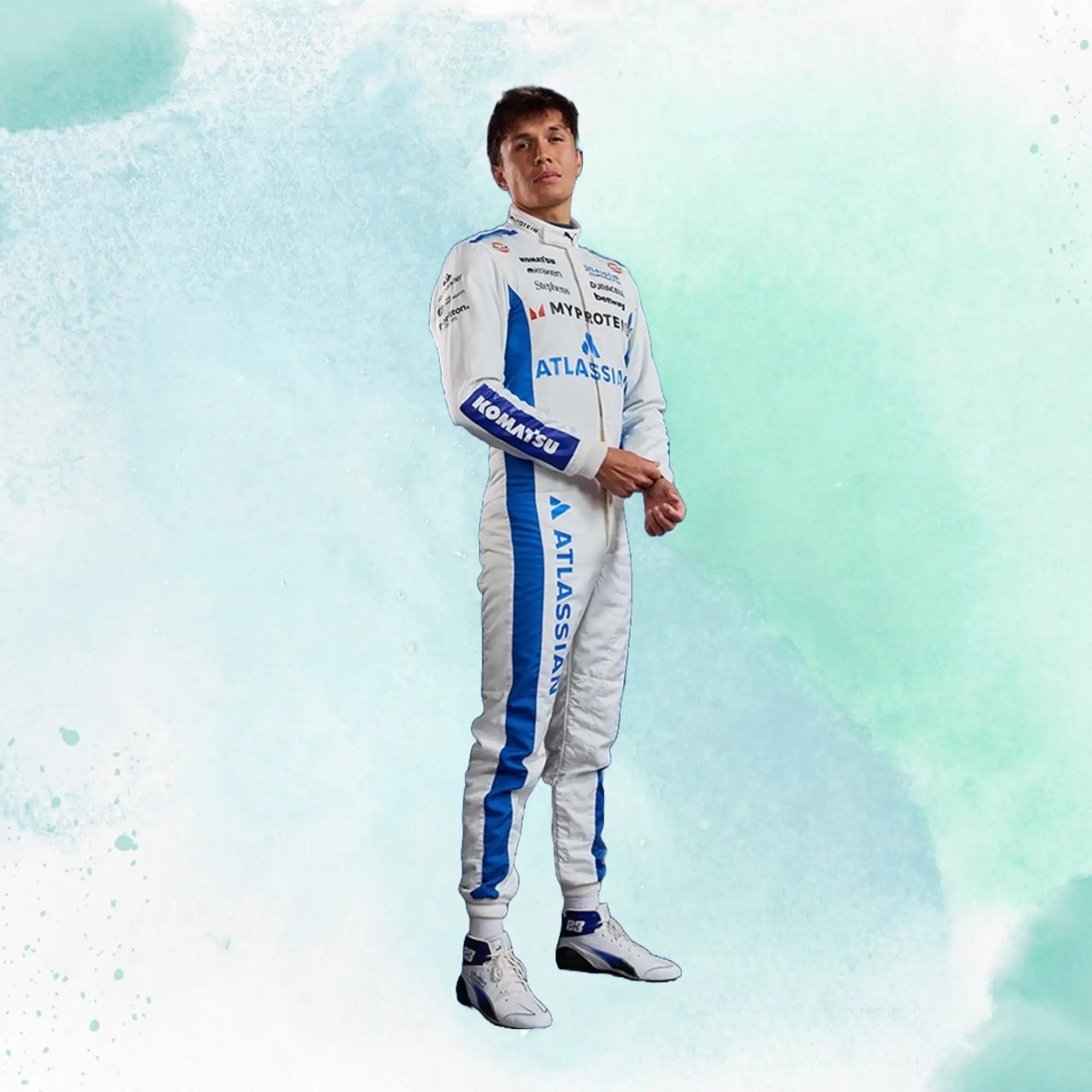 New 2025 Alexander Albon F1 Team Williams Racing Replica Racing Suit