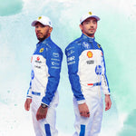 New 2025 Scuderia Ferrari HP Miami Grand Prix Charles Leclerc & Lewis Hamilton F1 Team Replica Racing Suit