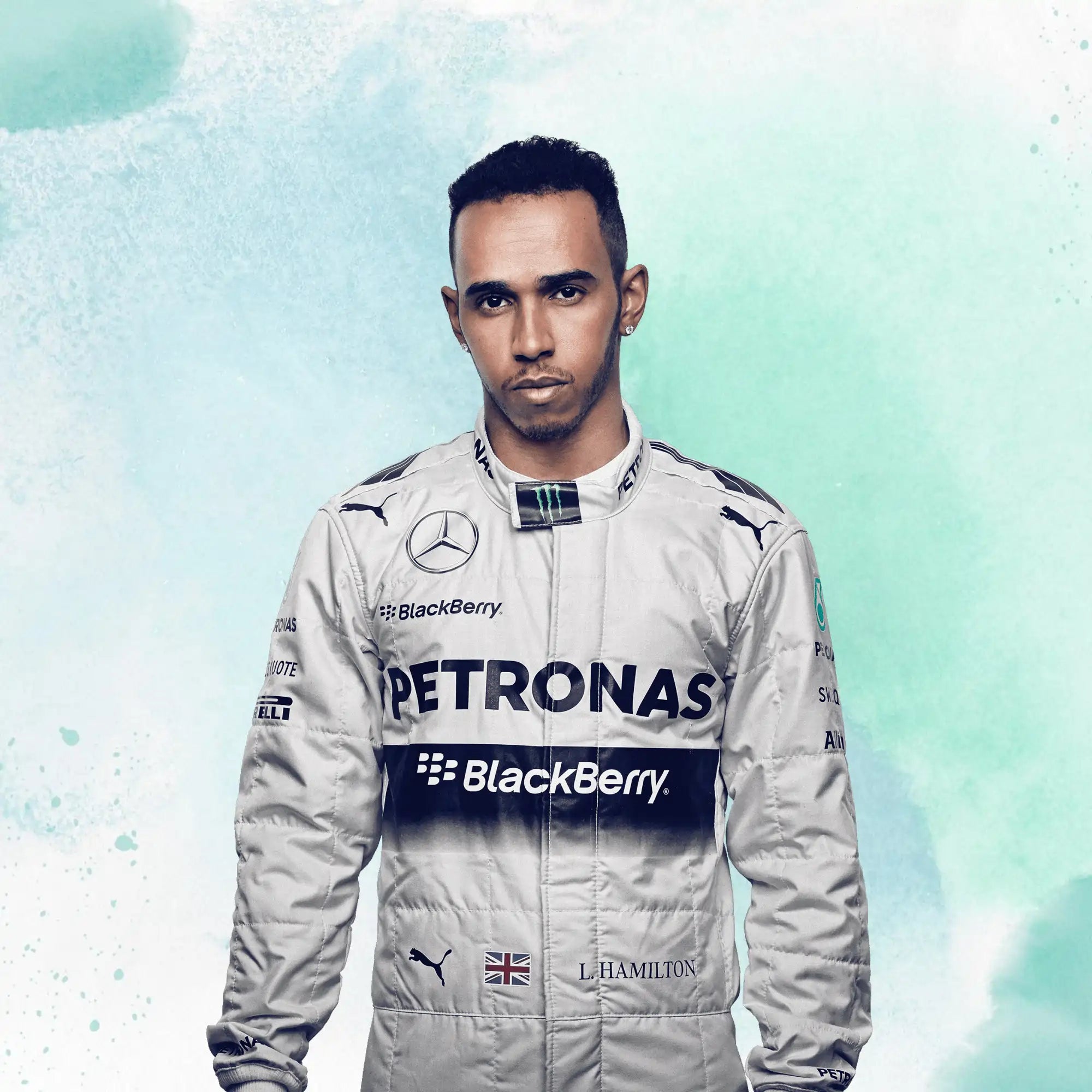 Lewis Hamilton 2015 Mercedes AMG Petronas F1 Replica Racing Suit