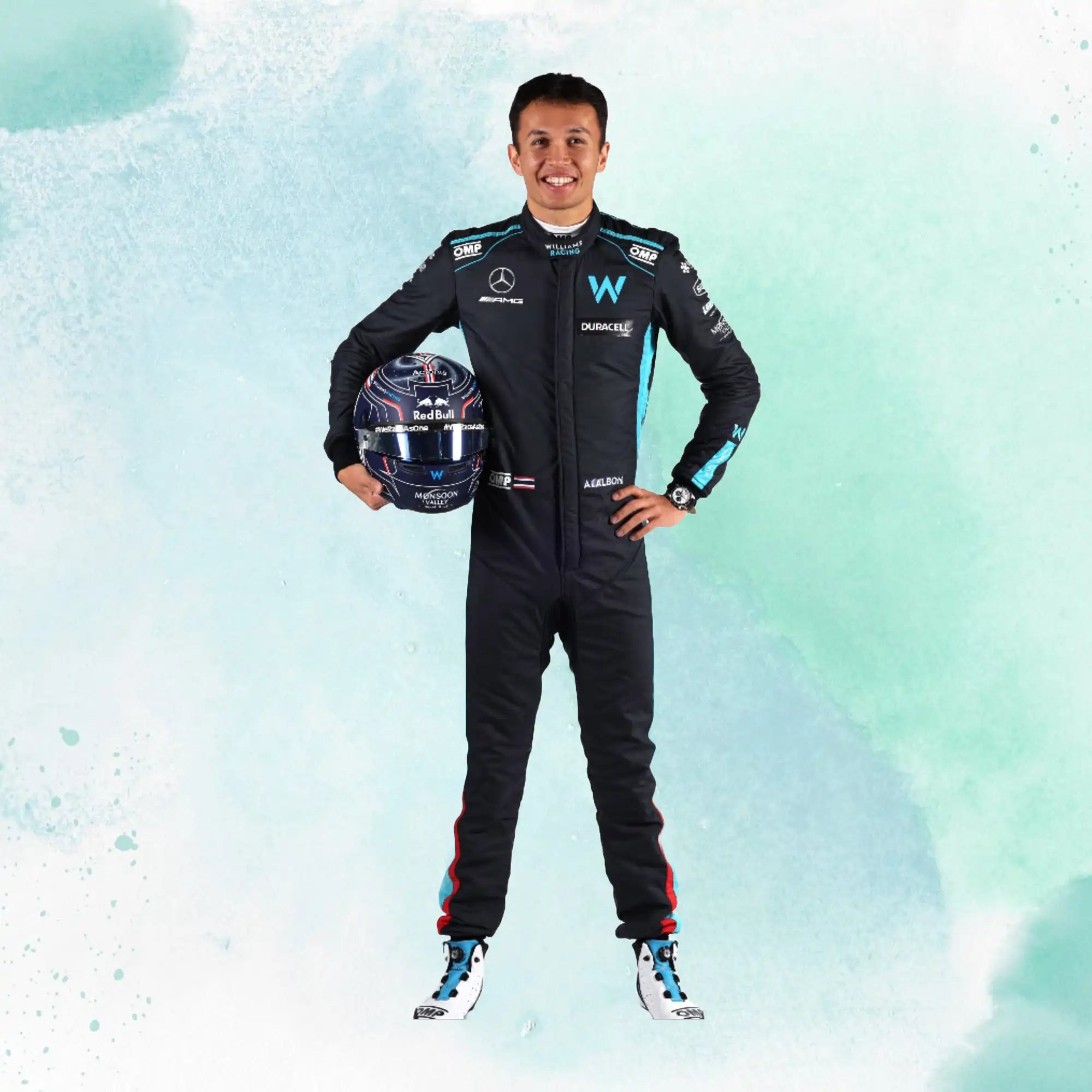 New 2022 Alexander Albon F1 Team Replica Race Suit Williams Racing