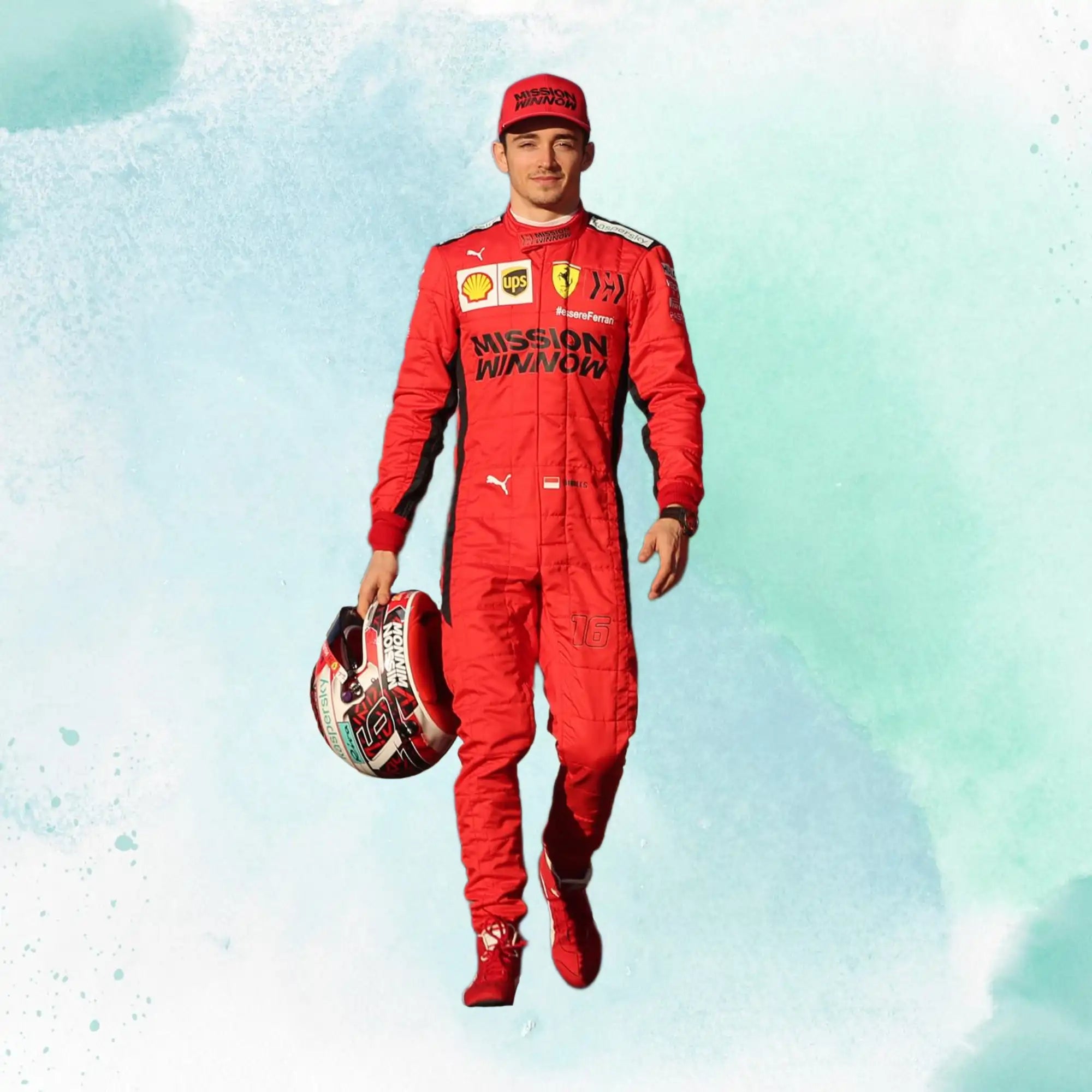 2020 Charles Leclerc Replica Formula 1 Racing Suit Mission Winnow Scuderia Ferrari