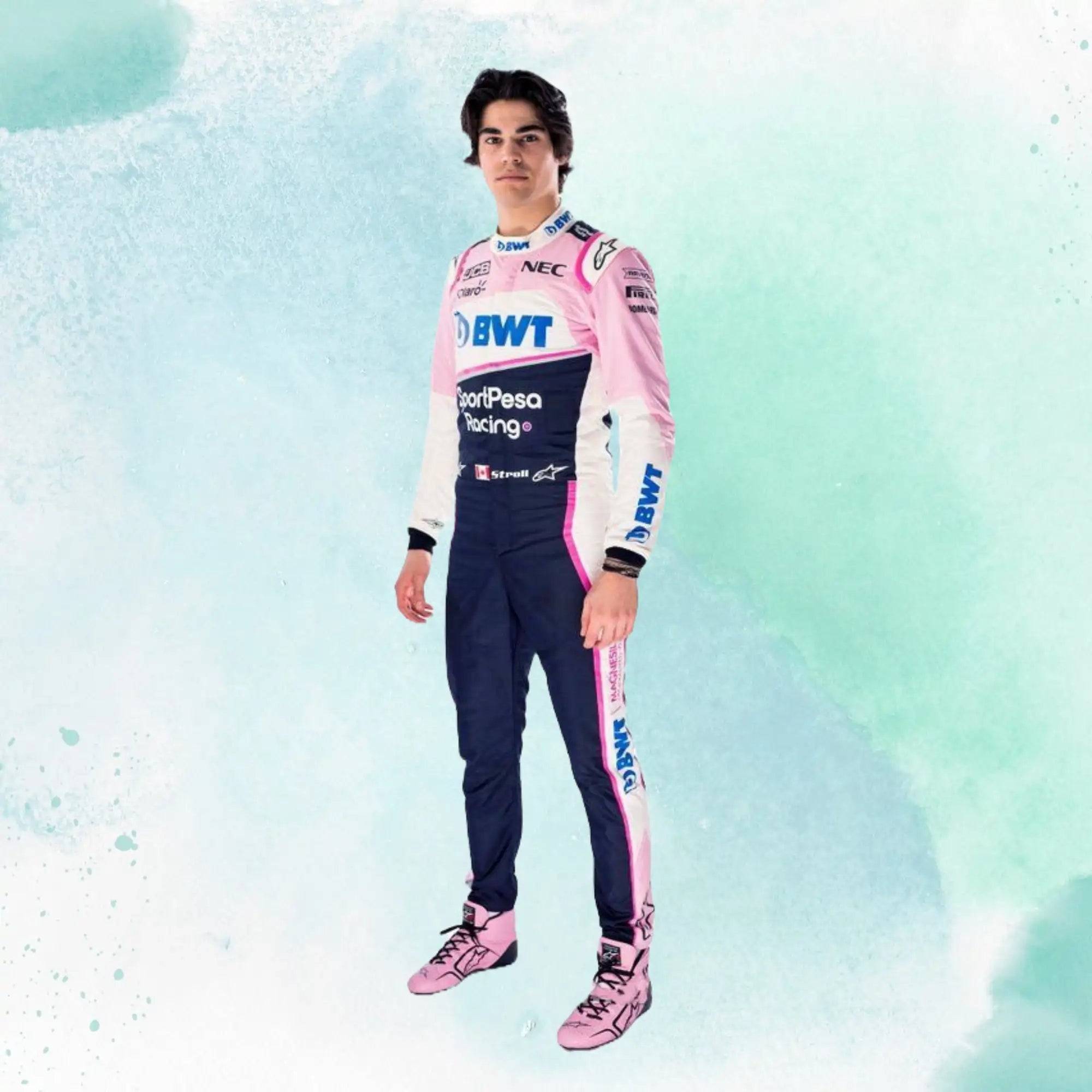 2019 Lance Stroll BWT F1 Team Alpine Replica Racing Suit
