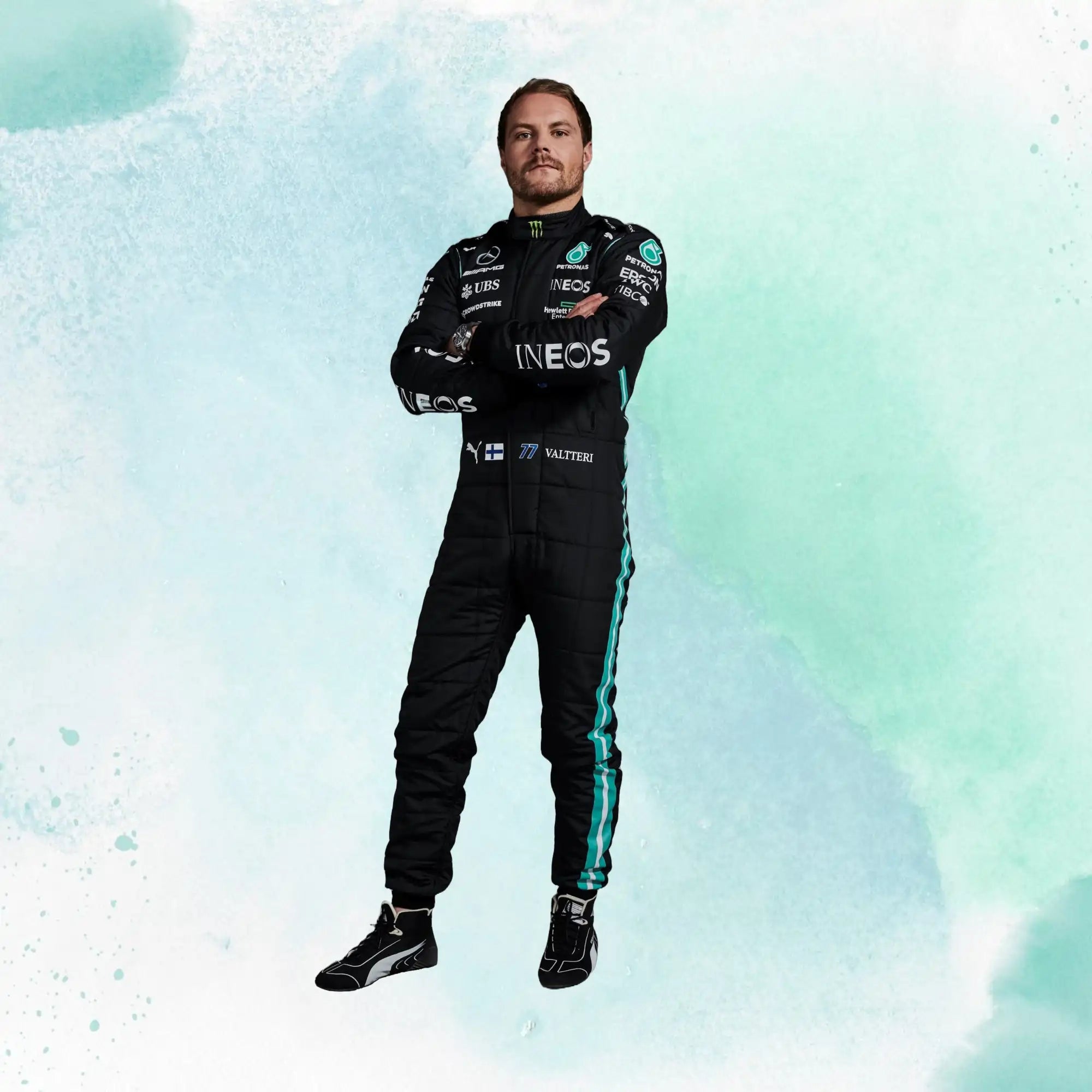 Valtteri Bottas 2021 Mercedes-AMG Petronas F1 Team Replica Racing Suit